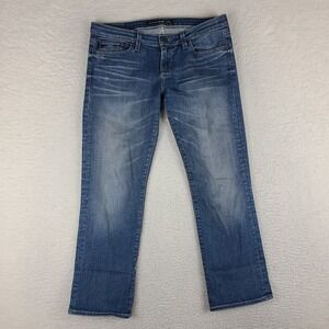 Big Star Jeans Womens‎ 28 Blue RIKII Low Rise Capri Medium Wash Denim